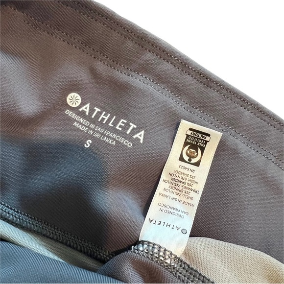 Athleta Colorblock Up For Anything 7/8 Tight Grey White Leggings Size Small - Picture 8 of 11